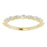 14K Yellow 1/4 CTW Diamond Anniversary Band photo 3