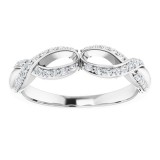 14K White 1/4 CTW Diamond Anniversary Band photo 3