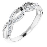 14K White 1/4 CTW Diamond Anniversary Band photo