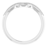 14K White 1/6 CTW Diamond Matching Band photo 2