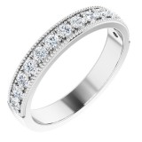 14K White 3/8 CTW Diamond Anniversary Band photo