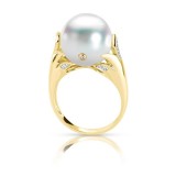 Imperial Pearl 14k Yellow Gold Freshwater Pearl Ring photo