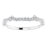 14K White 1/5 CTW Diamond Matching Band photo 3