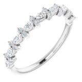 14K White 1/3 CTW Diamond Anniversary Band photo