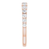 14K Rose 3/4 CTW Diamond Anniversary Band photo 4