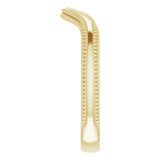14K Yellow Vintage-Inspired Matching Band photo 4