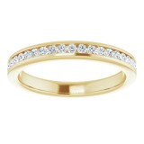 14K Yellow 1/4 CTW Diamond Anniversary Band photo 4