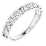 14K White 1 CTW Diamond Anniversary Band photo