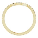 14K Yellow 1/6 CTW Diamond French-Set Matching Band photo 2