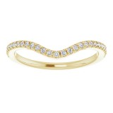 14K Yellow 1/6 CTW Diamond French-Set Matching Band photo 3