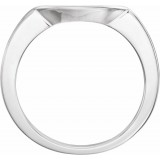 14K White Matching Band for 5.8 mm Ring photo 2
