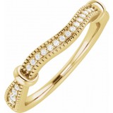 14K Yellow 1/8 CTW Matching Diamond Band photo