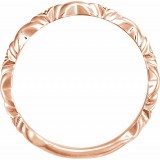 14K Rose .02 CTW Diamond Anniversary Band photo 2