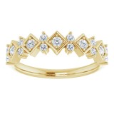 14K Yellow 1/3 CTW Five-Stone Diamond Anniversary Band photo 3