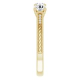 14K Yellow 4.1 mm Round 7/8 CTW Diamond Anniversary Band photo 4