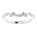 14K White 1/5 CTW Diamond Matching Band photo 3