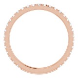 14K Rose 3/8 CTW Diamond French-Set Anniversary Band photo 2