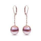Imperial Pearl 14k Rose Gold Freshwater Pearl Earring photo
