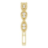 14K Yellow 1/8 CTW Diamond Anniversary Band photo 4