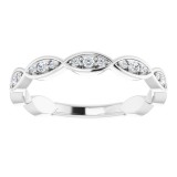 14K White 1/5 CTW Diamond Infinity-Inspired Anniversary Band photo 3