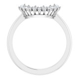 14K White 1/6 CTW Matching Diamond Band photo 2