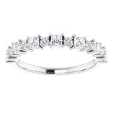 14K White 5/8 CTW Diamond Anniversary Band photo 3