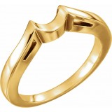 14K Yellow Band for 6.5 mm Round Ring photo