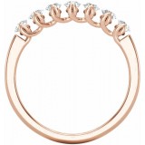 14K Rose 1/2 CTW Diamond Anniversary Band photo 2