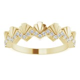 14K Yellow 1/6 CTW Diamond Vintage-Inspired Anniversary Band photo 3