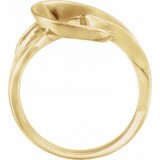 14K Yellow Freeform Ring photo 2