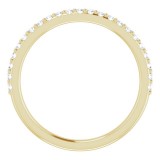 14K Yellow 1/5 CTW Diamond Band for 6.5 mm Round Ring photo 2