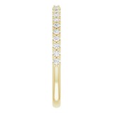 14K Yellow 1/5 CTW Diamond Band for 6.5 mm Round Ring photo 4