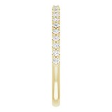 14K Yellow 1/5 CTW Diamond Band for 6.5 mm Round Ring photo 4