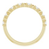 14K Yellow 1/4 CTW Diamond Anniversary Band photo 2