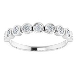 14K White 1/4 CTW Diamond Anniversary Band photo 3