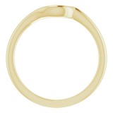 14K Yellow Band for 4.1 mm & 4.4 mm Round Ring photo 2
