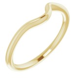 14K Yellow Band for 4.1 mm & 4.4 mm Round Ring photo