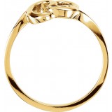 14K Yellow Freeform Remount Ring photo 2