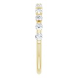 14K Yellow 1/2 CTW Diamond Anniversary Band photo 4