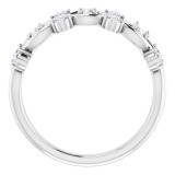 14K White 3/8 CTW Diamond Anniversary Band photo 2