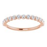 14K Rose 1/2 CTW Diamond Anniversary Band photo 3