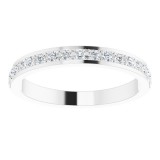 14K White 1/4 CTW Diamond Anniversary Band photo 3