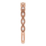 14K Rose .07 CTW Diamond Anniversary Band photo 4