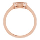 14K Rose 1/10 CTW Diamond Circle Ring photo 2