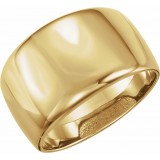 14K Yellow Dome Ring photo 3
