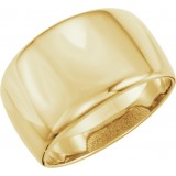 14K Yellow Dome Ring photo