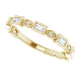 14K Yellow 1/4 CTW Diamond Anniversary Band photo 4