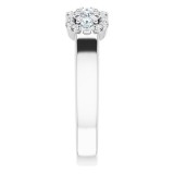 14K White 3/8 CTW Diamond Engagement Ring photo 4