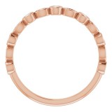 14K Rose 1/6 CTW Diamond Anniversary Band photo 2