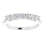 14K White 3/8 CTW Diamond Anniversary Band photo 3